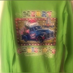 NWOT- Sassy Frass Long Sleeve “Merry Christmas” truck shirt